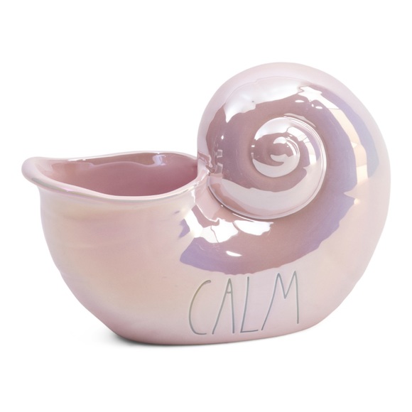 New Rae Dunn Irisdescent CALM Ceramic Seashell - Picture 1 of 5